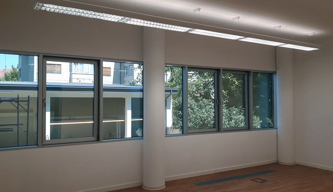 Ferestre in Perete Cortina – sistem Gutmann GWD70